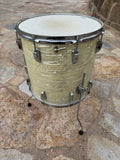 Vintage Ludwig WMP White Marine Pearl 1966 16x16 Floor tom Drum5