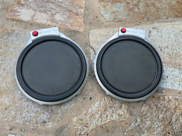 TWO Yamaha DTXTREME IIs TP100 TP-100 10 Inch 3-Zone Electronic Drum Pad