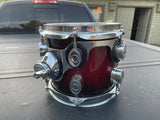 PDP by DW X7 Series Red To Black SPARKLE FADE 8x7 tom Drum