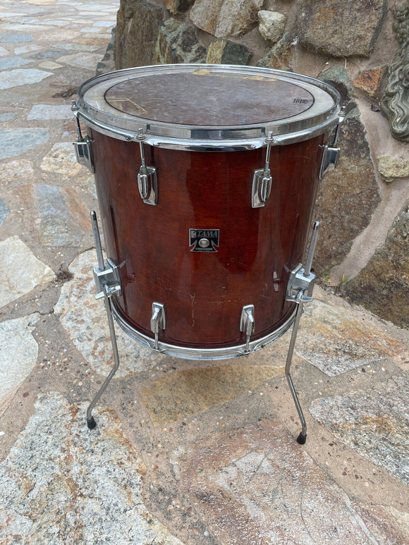 Tama Superstar Mahogany 16 x 16 Vintage 80's Floor Tom Drum !!