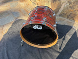 DW Collectors 22x18 Bass Drum Tiger Oyster Finish. Excellent4