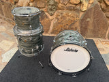 Vintage Ludwig downbeat Sky Blue Pearl Drum set Kit 19650