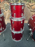 Tama Superstar Candy Apple Red 6pc Drum set kit w/ 24" Bass drum!12