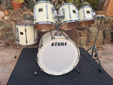 RARE Tama Artstar 1 Birds Eye Maple WHITE 5pc Drum Set kit!!22