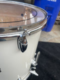 Yamaha Stage Custom Birch 14x13 Floor Tom Drum White - RUST on tension rods
