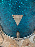 OCDP Orange Country Drums Percussion Newport Series Blue Sparkle 14x12 Floor Tom4