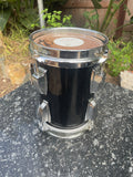 Vintage Ludwig 6 x 9 (6" Diameter) 70's Tom Drum Rewrapped - Black