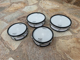 TWO Roland PD-120 WHITE and TWO pd-100" 10" Mesh Head V Drum PD1201