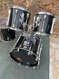 VIntage Tama Granstar II 4pc Drum Set Kit Black 22x16,12x11,13x12,16x16