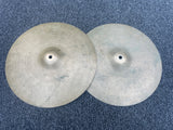 Vintage Zildjian 14" HIhat Cymbals 70's Hollow Logo Pair 950 1228 grams