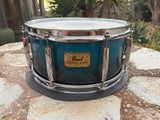 Pearl Session Custom Maple 6.5 x 14 Snare Drum Blue Fade0