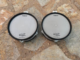 TWO Roland pd-100 Drum Mesh 10" Electronic Trigger Pad - Single Trigger -white0