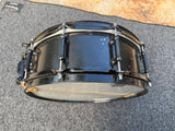 Pearl Ultracast 14"x5" Cast Aluminum Snare Drum – Satin Black w/ Black Hardware5