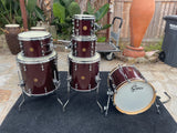 Gretsch New Classic Maple 6pc Drum Set kit Jazz Size kick 18" -Merlot Sparkle EX