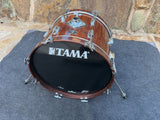 Rare 1980 vintage Tama Superstar 20x14 Bass Drum Super Mahogany0