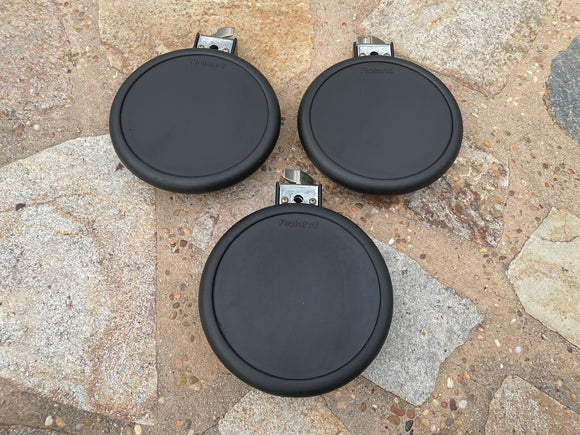 3x PACK Roland PD-8 electronic drum tom cymbal pad pd8 Dual trigger