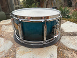 Pearl Session Custom Maple 6.5 x 14 Snare Drum Blue Fade5