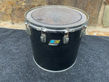 Ludwig Black Cortex 70's 14" Concert Tom for drum set kit Blue Olive Badge b/o