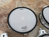 TWO Roland PD-120 WHITE and TWO pd-100" 10" Mesh Head V Drum PD1204