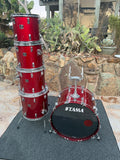 Tama Superstar Candy Apple Red 5pc Drum set kit w/ 24" Bass drum!0