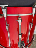 Yamaha Recording Custom 8pc Double Bass Drum Set Kit HOT RED 24" KICKS!!