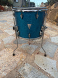 OCDP Orange Country Drums Percussion Newport Series Blue Sparkle 14x12 Floor Tom1