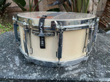 Pearl Masters Custom 4ply Maple 6.5x14 Snare Drum with re-rings (HOOPS NOT ORIGI