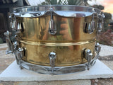 Yamaha Brass 14x7 Snare Drum with Nouveau Lugs SD447014