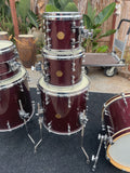 Gretsch New Classic Maple 6pc Drum Set kit Jazz Size kick 18" -Merlot Sparkle EX