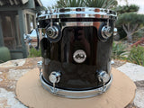DW Collectors Piano Black Maple 13 x 11 Tom Drum Collector's - EXCELLENT1