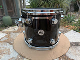 DW Collectors Piano Black Maple 13 x 11 Tom Drum Collector's - EXCELLENT0