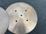 Vintage Zildjian Quick Beat Vintage 14" Hihat hi hat Cymbals Pair 1178 / 1486 gr2