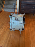 Vintage Ludwig WMP White Marine Pearl 1959 Transition Badge 22x14 Bass Drum14
