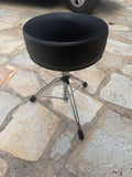 Pork Pie Round Drum Throne - Solid Black2