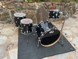 DW Collectors Black Velvet 4 pc Drum Set kit 24x18, 12x9, 14x14, 16x16