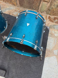 OCDP Newport Series Blue Sparkle 5pc Drum Set !!2