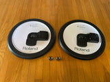 TWO PACK Roland CY-12C Dual-Trigger Cymbal Crash Cymbal Black cy12 c W/Anti Spin1