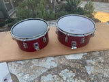 Tama Superstar Birch Cutdown 13" + 14" Timbales Pair - Candy Apple Red5