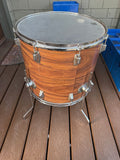 Rogers 18x16 tom tom Early 70’s Swivomatic Fullerton - Koa