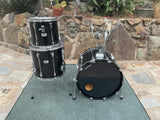 VIntage Tama Granstar II 3pc Drum Set Kit Black 22x16,13x12,16x16