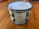 Vintage Ludwig WMP White Marine Pearl early 60's 13x9 Tom Drum5