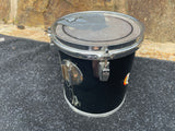 Ludwig Black Cortex 70's 8" Concert Tom for drum set kit - READ