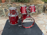 VIntage Tama Superstar Cherry Wine 5pc Drum Set kit 22,10,12,13,16