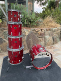 VIntage Tama Superstar Cherry Wine 5pc Drum Set kit 22,10,12,13,16