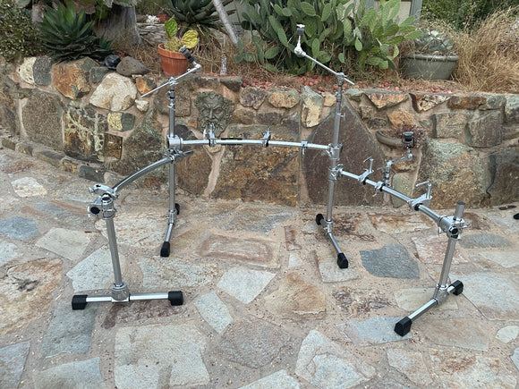 Yamaha Hex Rack Three Sided Drum Rack with Clamps hexrack - FULLY LOADED!!