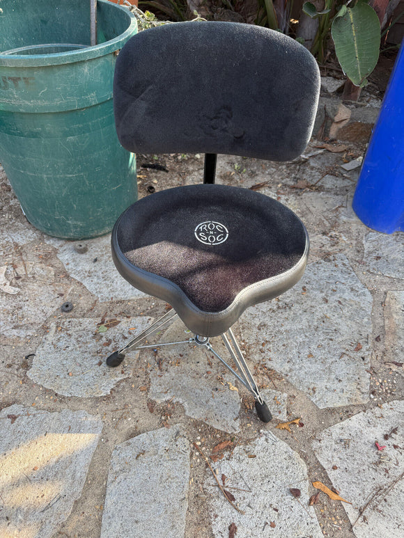 Roc-N-Soc Nitro Gas Drum Throne with Original Saddle and Backrest