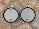 TWO Roland pd-100 Drum Mesh 10" Electronic Trigger Pad - Single Trigger -white3