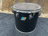 Ludwig Black Cortex 70's 13" Concert Tom for drum set kit - Blue Olive Badge b/o