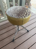 Pork Pie Leopard Drum Throne Seat Chair - Missing one bolt4