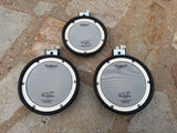 THREE PACK TWO Roland PDX-8 + ONE PDX-6 Dual Trigger Mesh Head V Drum Pad PDX80